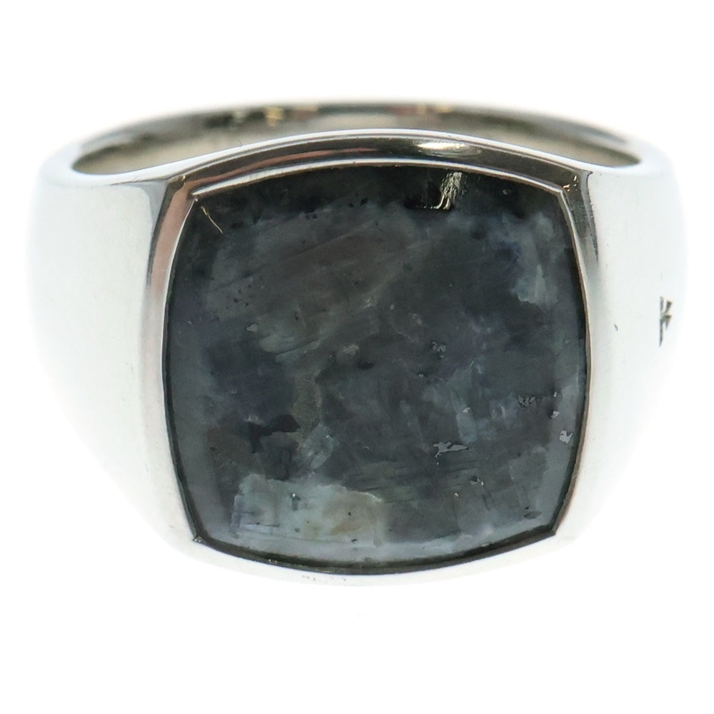 TOMWOOD(トムウッド) CUSHION LARVIKITE RING クッション ラルビカイト ストーンリング 指輪 シルバー
