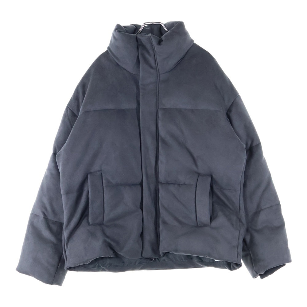 CLEL(クレイル) CLEL OLUME HIGHNECK SHORT PADDED JACKET ボリュームハイネック ジップアップ ショート中綿ジャケット グレー CLEJK789