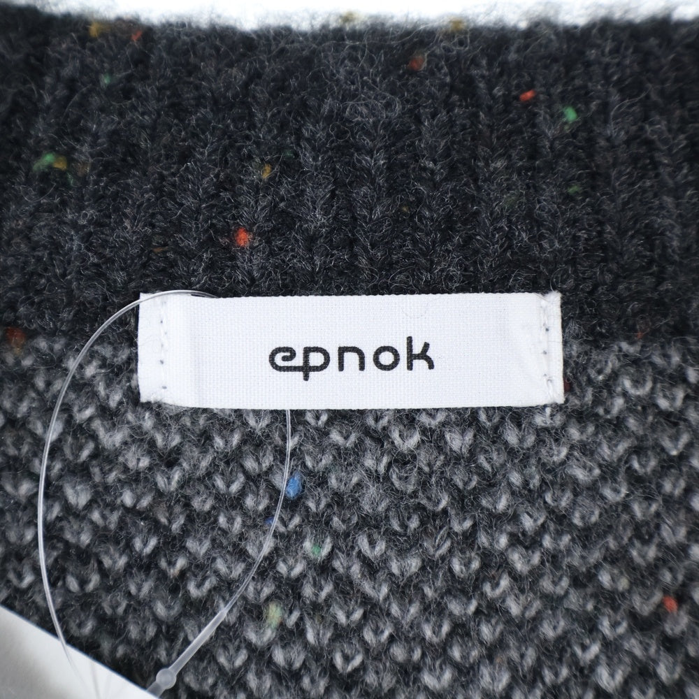 EPNOK(エプノック) EPNOK アブストラクト ルーズニット セーター グレー