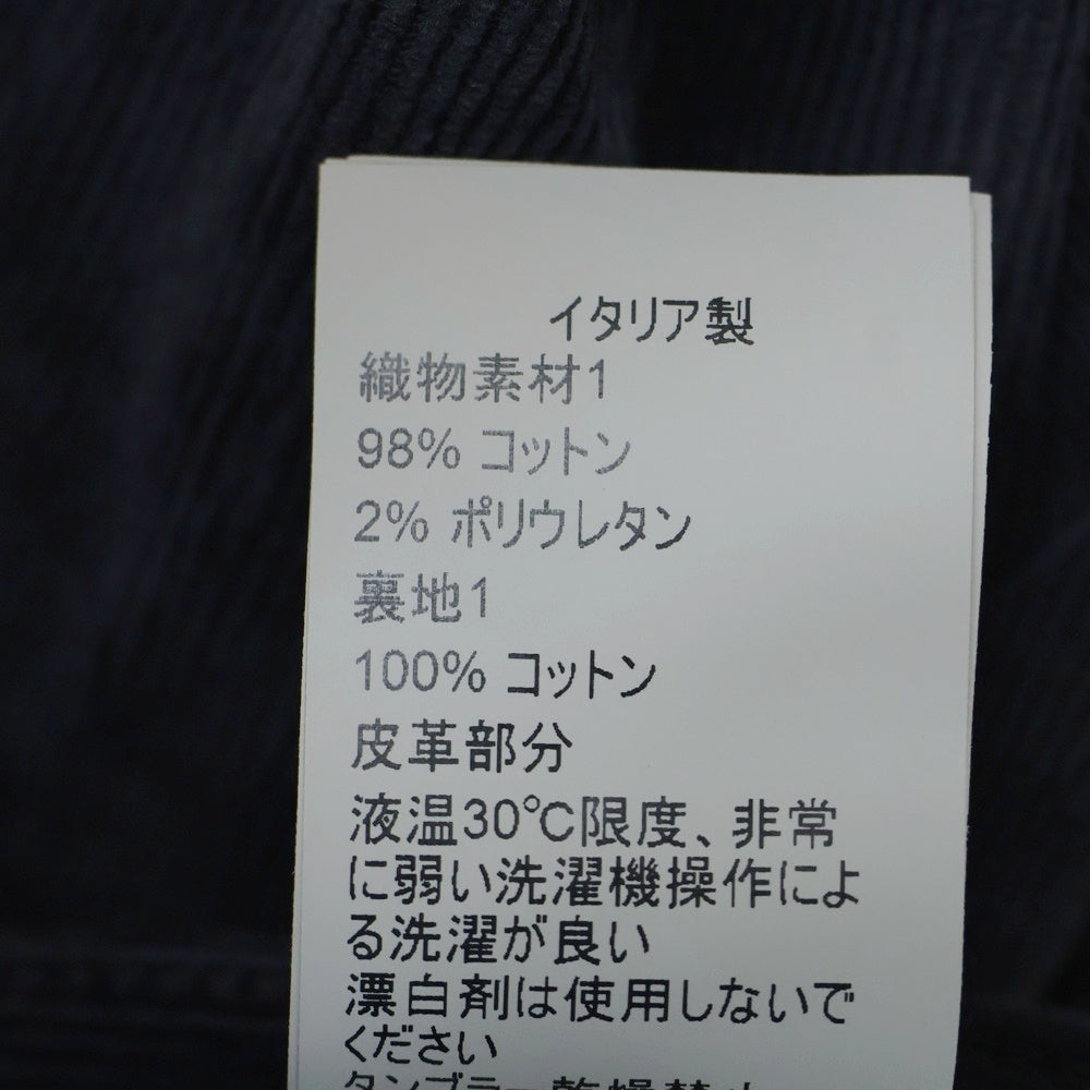 BOTTEGA VENETA(ボッテガヴェネタ) イントレチャート パッチ ボタンフライ コーデュロイ ストレート パンツ ダークパープル EPBV-17-135