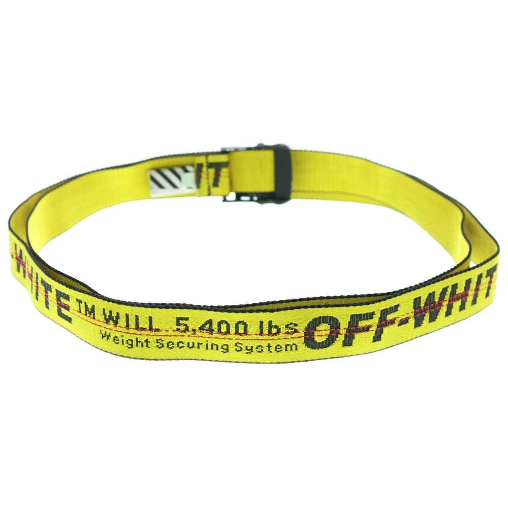 OFF-WHITE(オフホワイト) CLASSIC INDUSTRIAL BELT クラシック インダストリアル ロゴベルト イエロー