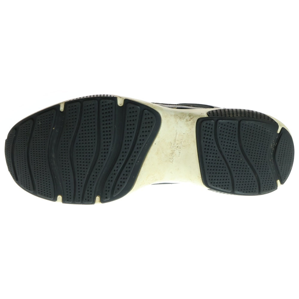 Salvatore Ferragamo(サルヴァトーレ フェラガモ) ロゴ印字 レザーローカットスニーカー シューズ ブラック KM 5377