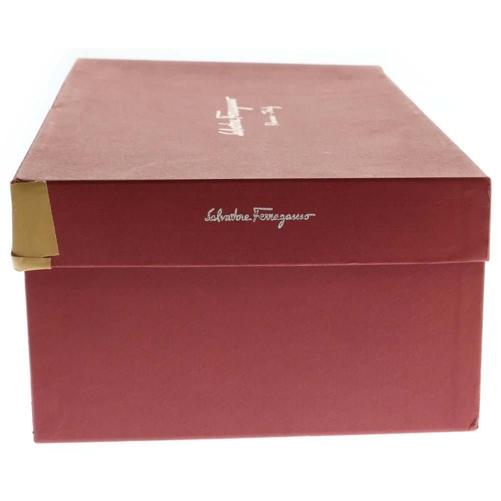 Salvatore Ferragamo(サルヴァトーレ フェラガモ) ロゴ印字 レザーローカットスニーカー シューズ ブラック KM 5377