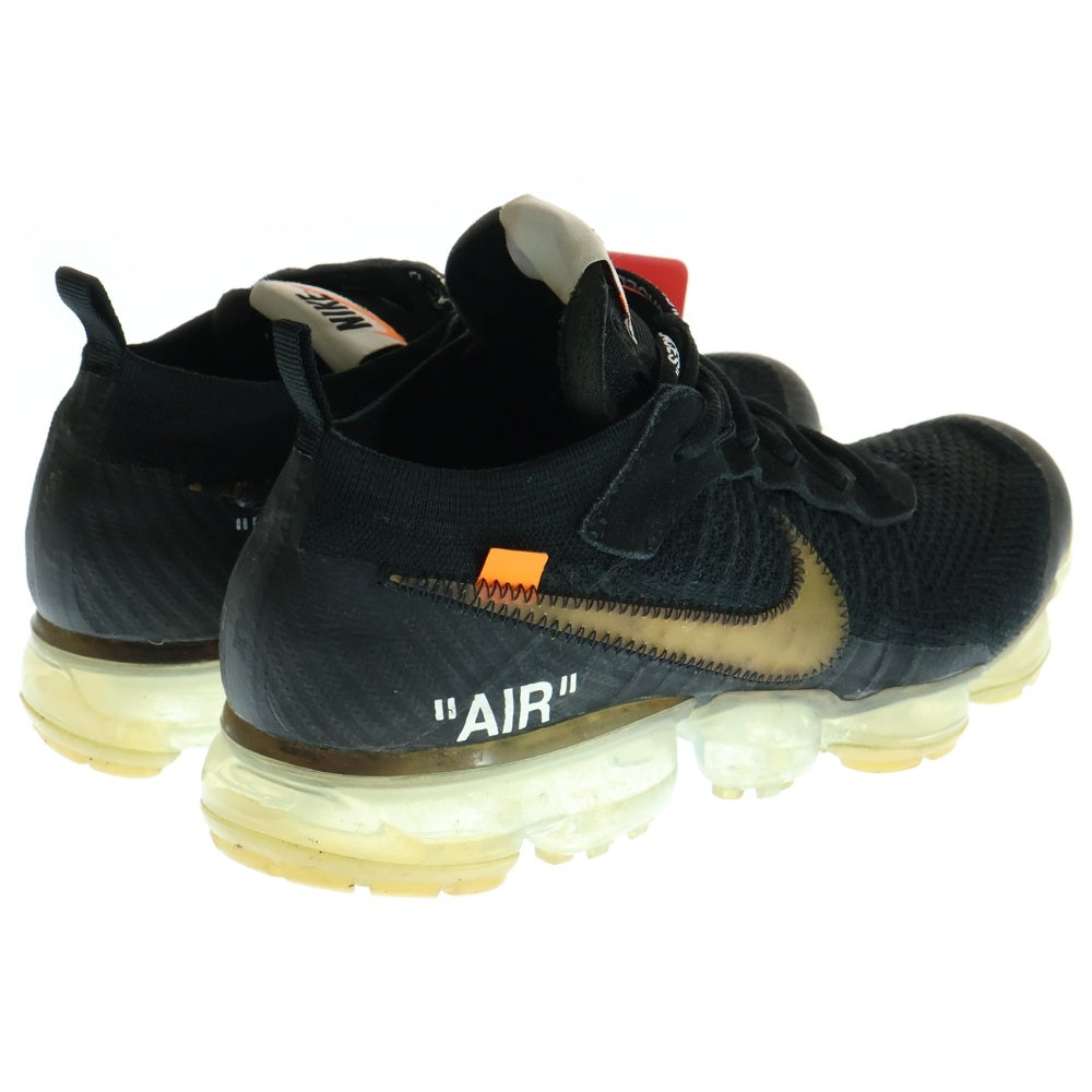 NIKE(ナイキ) ×OFF-WHITE AIR VAPORMAX FLYKNIT オフホワイト エア ヴェイパーマックス フライニット ローカットスニーカー ブラック US8.5/26.5cm AA3831-002