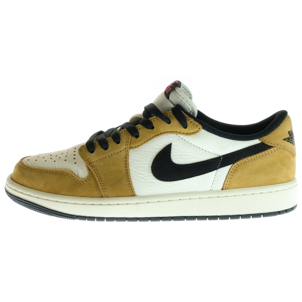 NIKE(ナイキ) AIR JORDAN 1 LOW OG ROOKIE OF THE YEAR SAIL AND GOLDEN HARVEST エア ジョーダン 1 オージー ルーキー オブ ザ イヤー ローカットスニーカー CZ0790-107