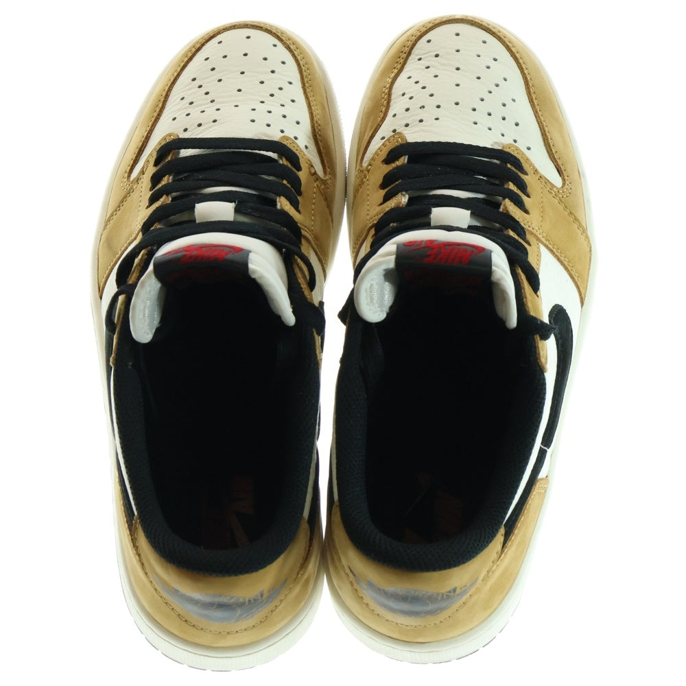 NIKE(ナイキ) AIR JORDAN 1 LOW OG ROOKIE OF THE YEAR SAIL AND GOLDEN HARVEST エア ジョーダン 1 オージー ルーキー オブ ザ イヤー ローカットスニーカー CZ0790-107