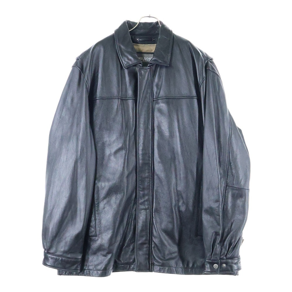 WILSONS LEATHER(ウィルソンズレザー) LEATHER ZIP UP JAKCET シンサレートライナー付 ジップアップレザージャケット ブラック