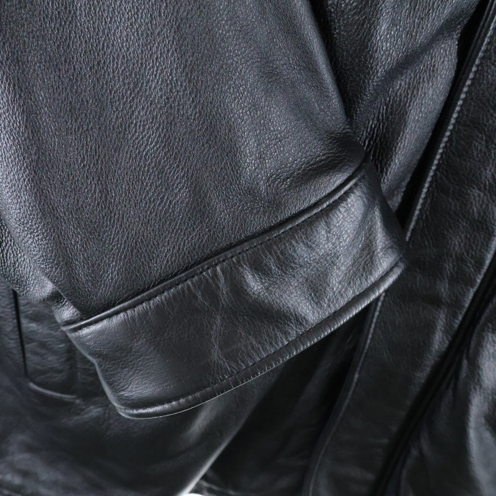 WILSONS LEATHER(ウィルソンズレザー) LEATHER ZIP UP JAKCET シンサレートライナー付 ジップアップレザージャケット ブラック