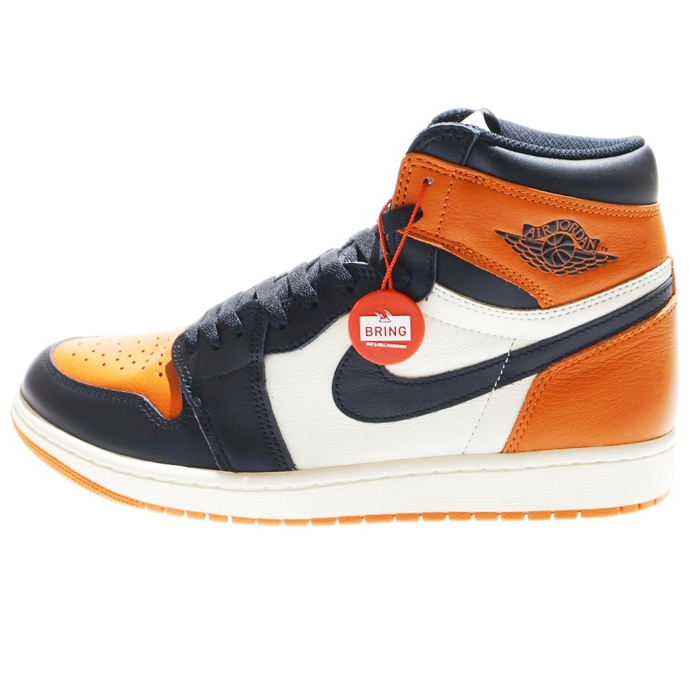 NIKE(ナイキ) AIR JORDAN 1 RETRO HIGH OG SHATTERED BACKBOARD エア ジョーダン 1 レトロ シャッタードバックボード ハイカットスニーカー オレンジ US10/28cm DZ5485-008