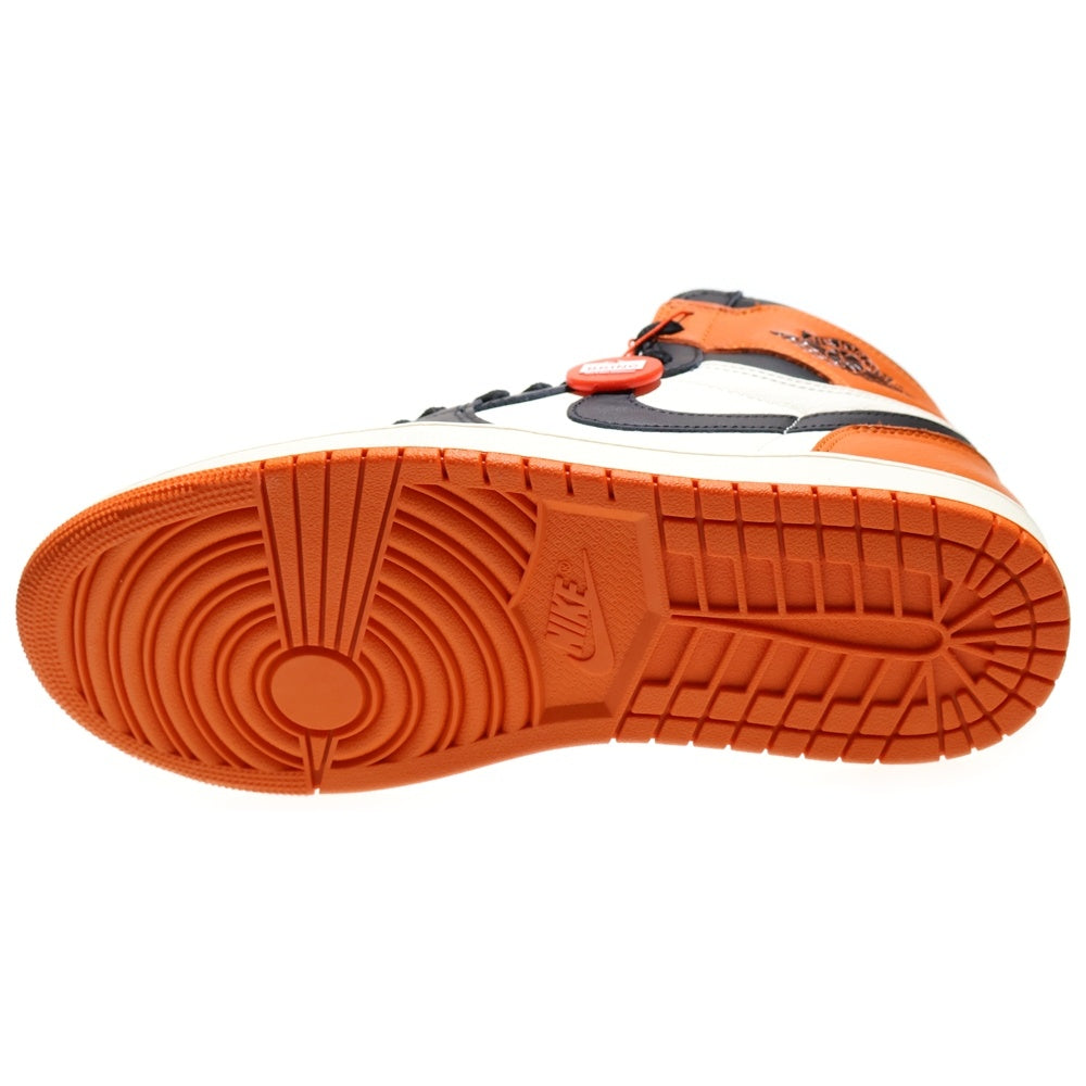NIKE(ナイキ) AIR JORDAN 1 RETRO HIGH OG SHATTERED BACKBOARD エア ジョーダン 1 レトロ シャッタードバックボード ハイカットスニーカー オレンジ US10/28cm DZ5485-008