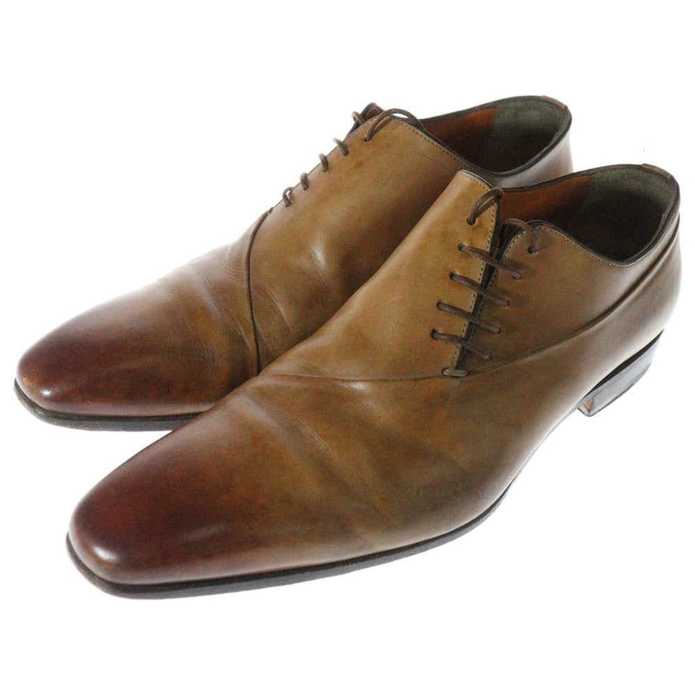 Santoni(サントーニ) イタリア製 レースアップ レザー ドレスシューズ ブラウン 6368