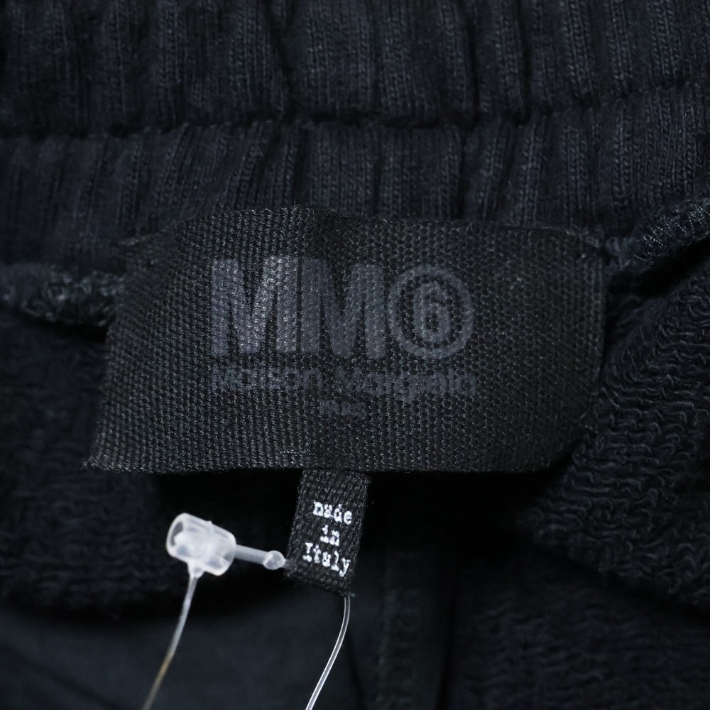 MM6 Maison Margiela(エムエムシックスメゾンマルジェラ) スリットワイドスウェットパンツ ブラック レディース S52KA0249 S25337