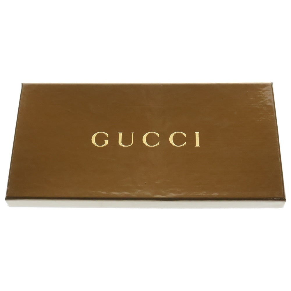 GUCCI(グッチ) インターロッキングGG 変形ドット柄 シルク ツイリー スカーフ ブラウン シルバー金具 レディース 183008 3G001