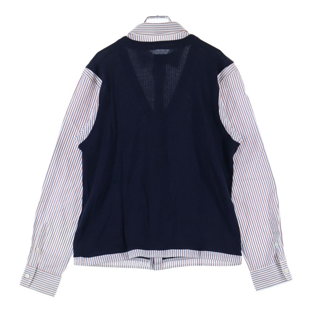 NEIGHBORHOOD(ネイバーフッド) 12SS CHANNEL 7/C-SHIRT.LS チャンネルセブン ニットドッキング 長袖シャツ マルチカラー 121BENH-SHM05