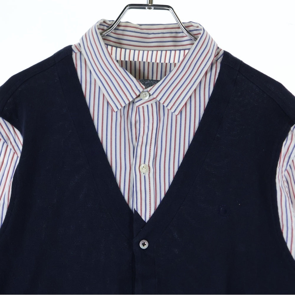 NEIGHBORHOOD(ネイバーフッド) 12SS CHANNEL 7/C-SHIRT.LS チャンネルセブン ニットドッキング 長袖シャツ マルチカラー 121BENH-SHM05