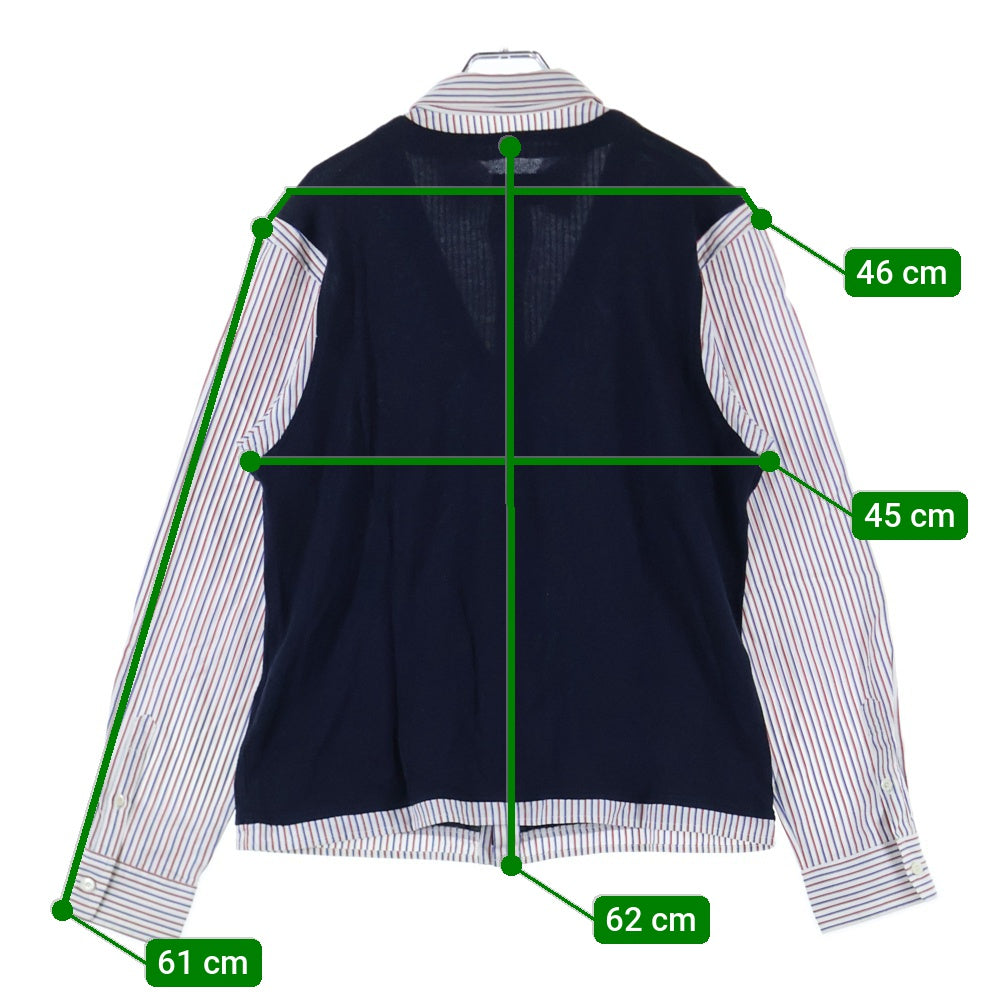 NEIGHBORHOOD(ネイバーフッド) 12SS CHANNEL 7/C-SHIRT.LS チャンネルセブン ニットドッキング 長袖シャツ マルチカラー 121BENH-SHM05