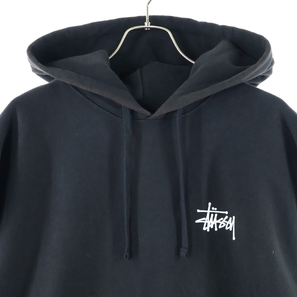 eYe COMME des GARCONS JUNYA WATANABE MAN(アイ コム デ ギャルソン ジュンヤ ワタナベ マン) 24SS AD2023× stussy ステューシーノースリーブカスタム スウェット プルオーバー パーカー ブラック WM‐T909