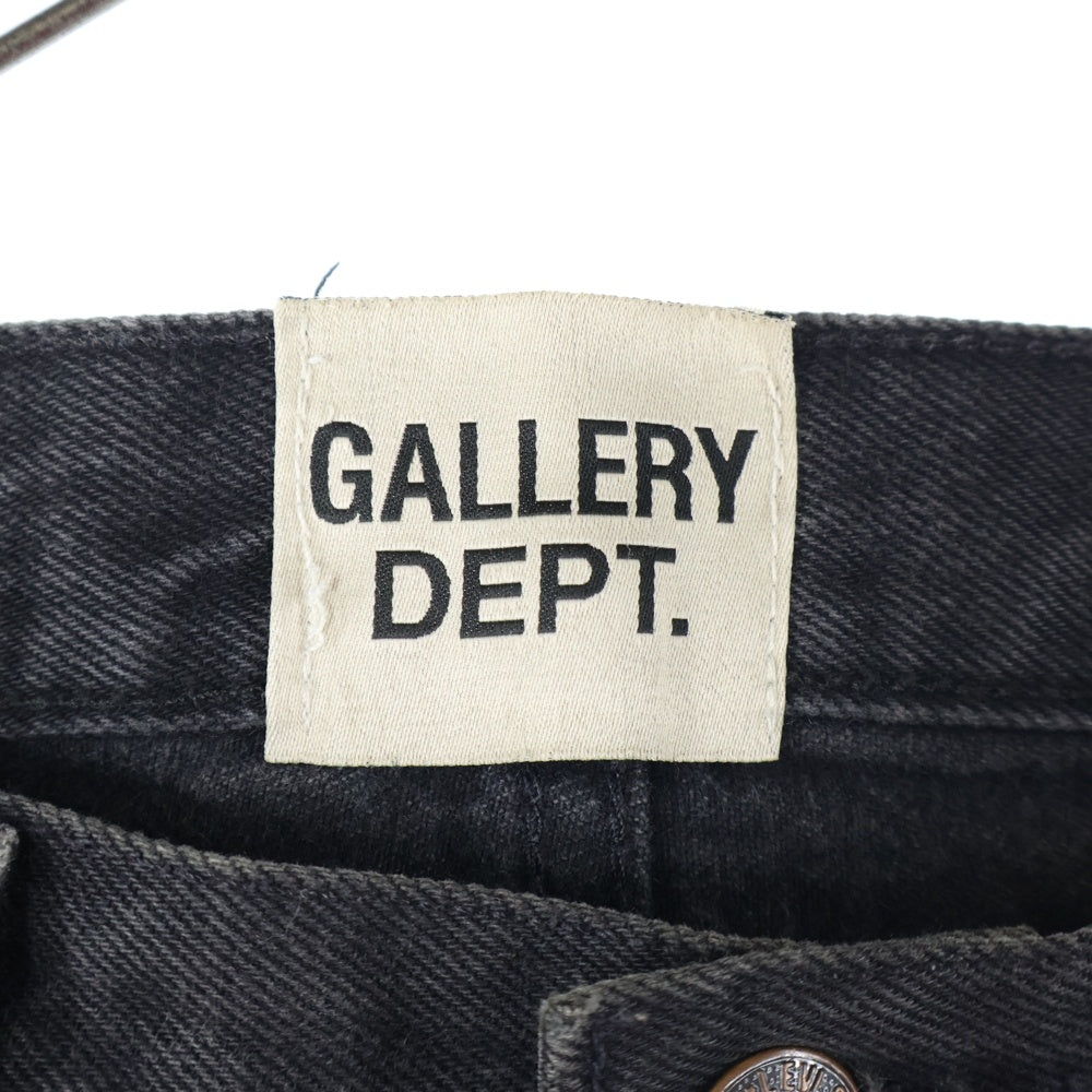 GALLERY DEPT.(ギャラリーデプト) クラッシュ リペア 加工 デニムパンツ ブラック