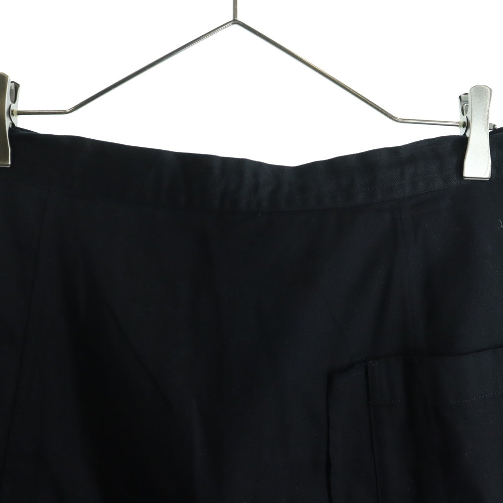 Y's(ワイズ) BORN PRODUCT COTTON TWILL SAROUEL WITH CLOTH コットンツイル ワイド サルエルパンツ ブラック レディース YT-P81-002