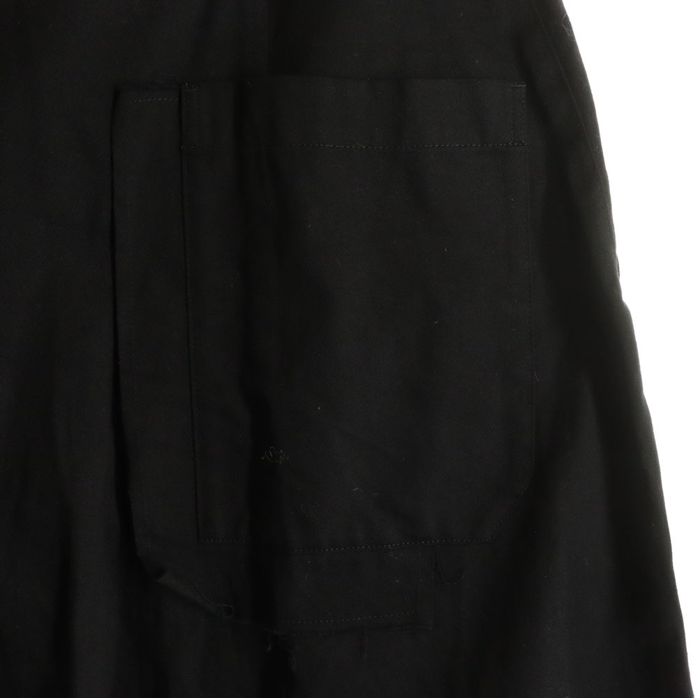 Y's(ワイズ) BORN PRODUCT COTTON TWILL SAROUEL WITH CLOTH コットンツイル ワイド サルエルパンツ ブラック レディース YT-P81-002