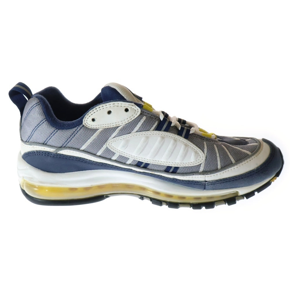 NIKE(ナイキ) AIR MAX 98 FEARLESS 90S エアマックス98 フィアレス 90S ローカットスニーカー ホワイト/ブルー US9.5/27.5cm 640744-105