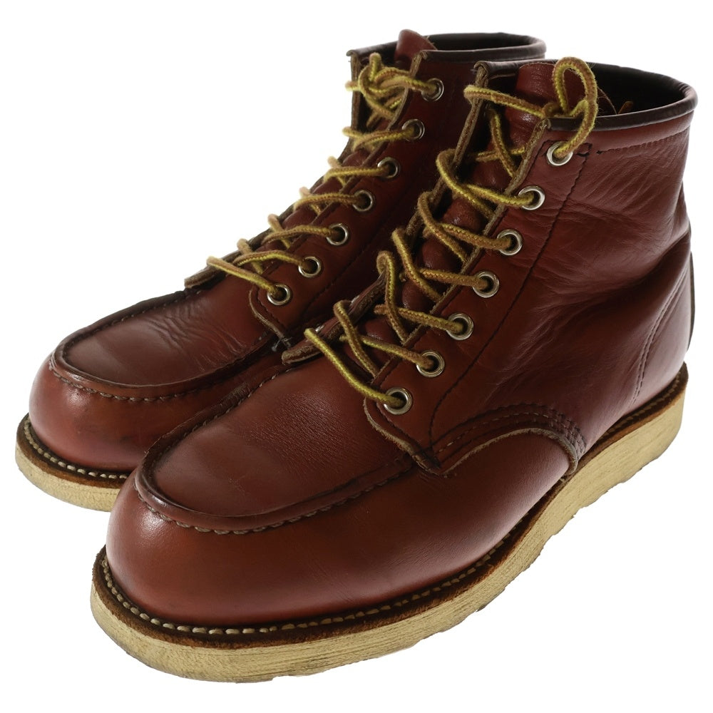 RED WING(レッド ウイング) 00-90SS 8875 刺繍羽タグ IRISH SETTER MOC TOE CLASSIC WORK BOOTS アイリッシュセッター モックトゥ レザー クラシック ワークブーツ ブラウン ブラウン