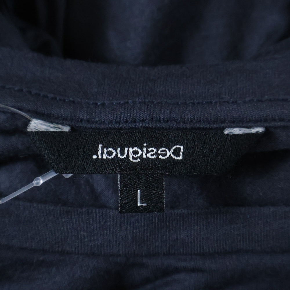 Desigual(デシグアル) 花柄 クルーネック半袖Tシャツ カットソー レディース ブラック/ブルー 20WWTK51