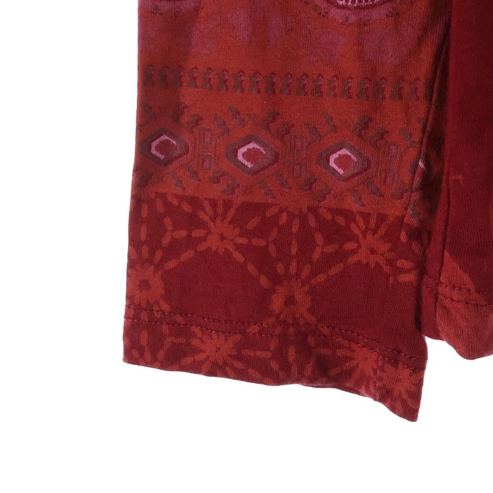 Desigual(デシグアル) バックスタッズ付き クルーネック長袖Tシャツ カットソー レディース レッド 18WWTKYR