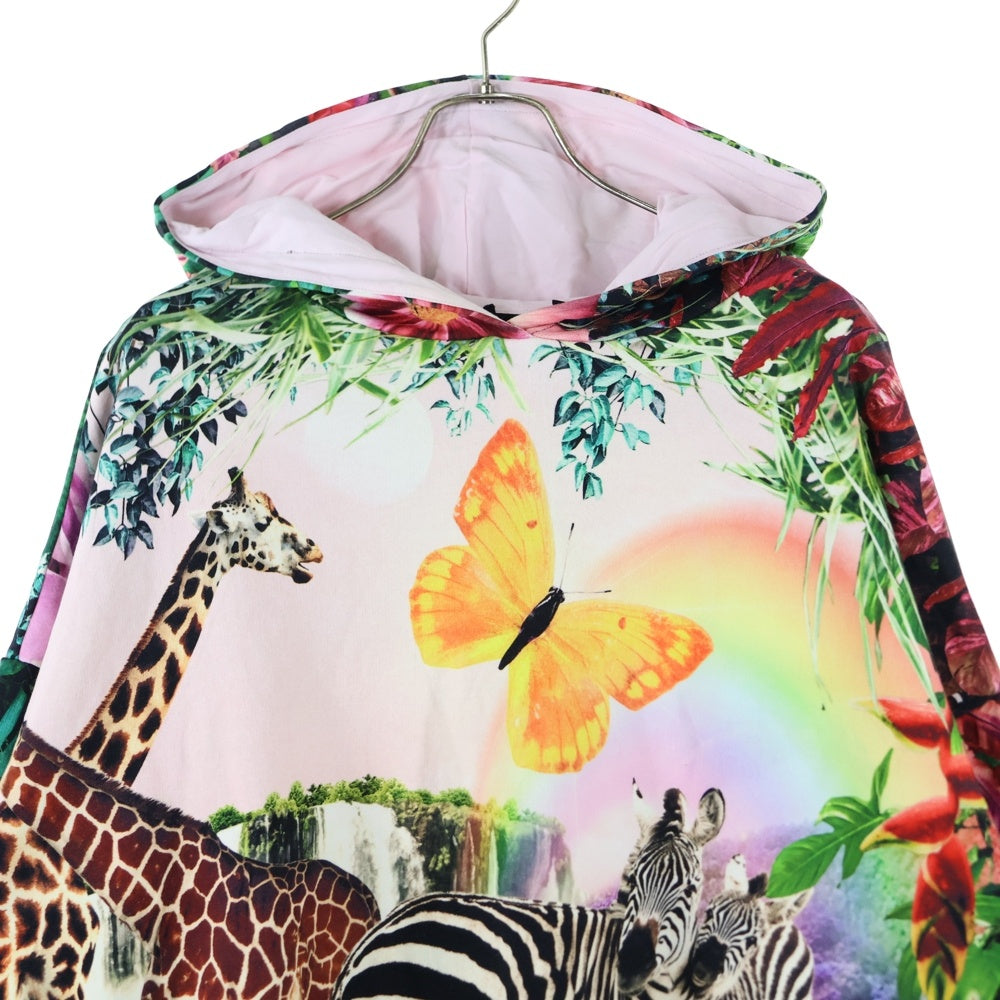 Desigual(デシグアル) 総柄 プルオーバースウェットパーカー フーディー マルチカラー M22SWSK33