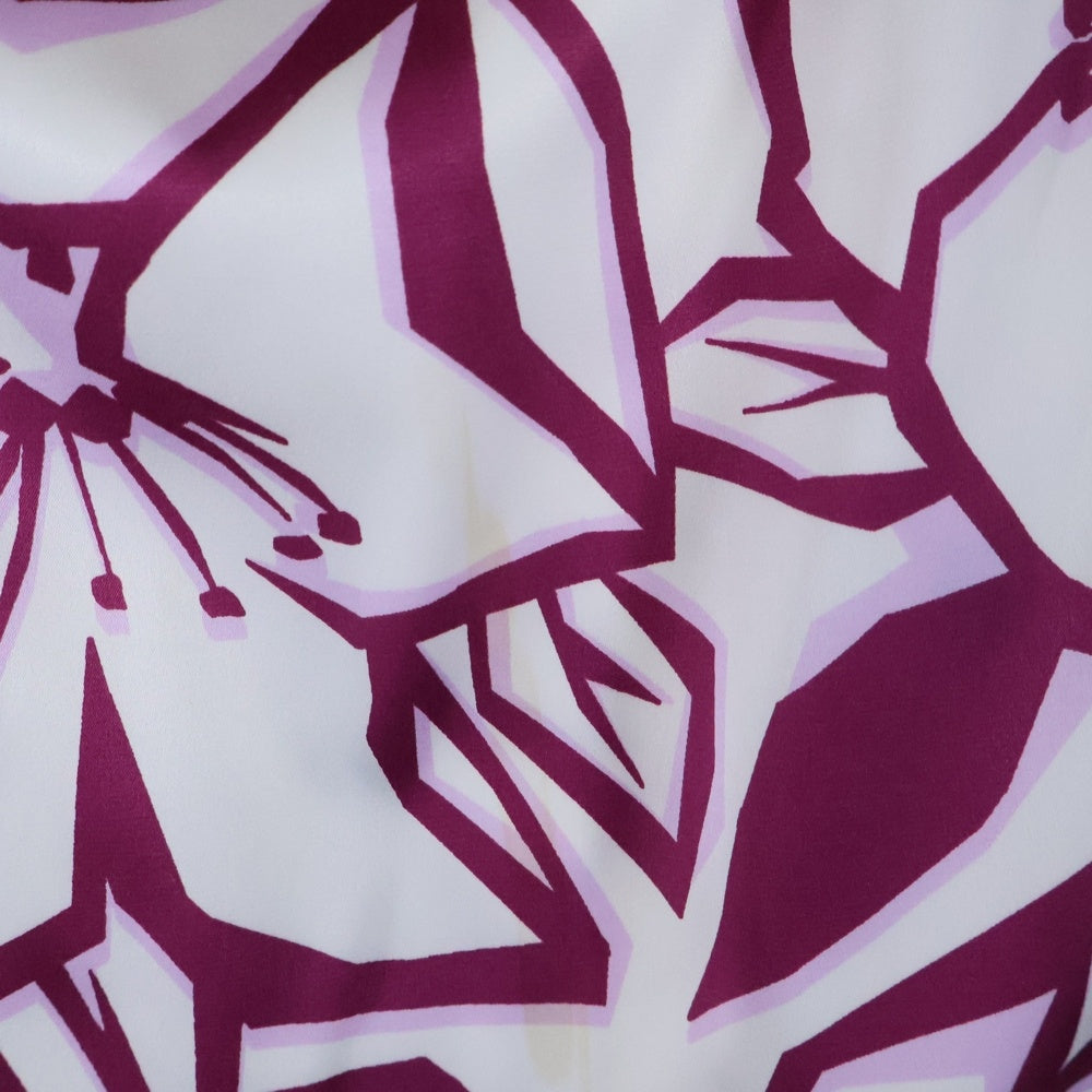 NO BRAND(ノーブランド) CDEC COUP DE CHANCE (クードシャンス) 花柄 ロングスカート レディース ホワイト/レッド