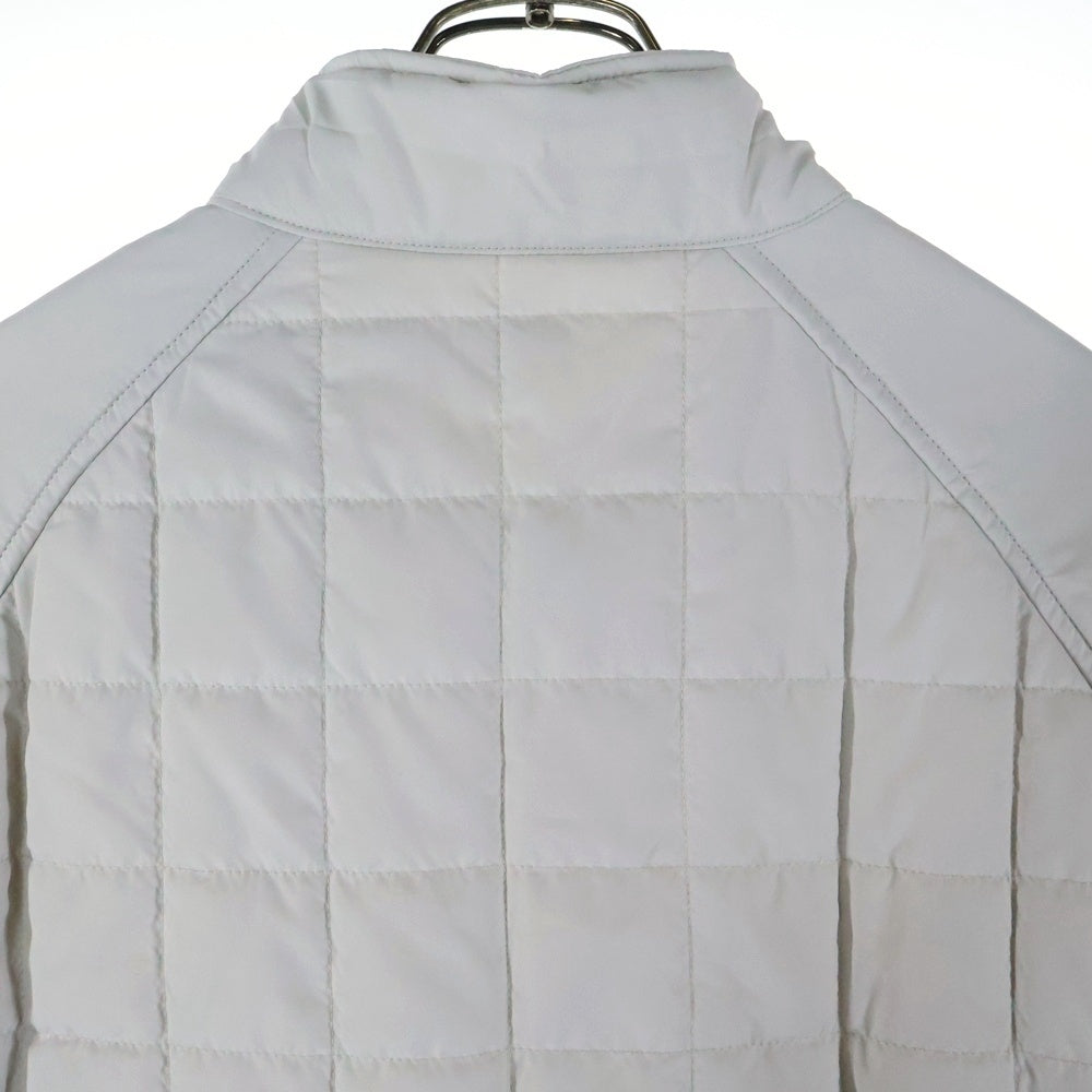 MIZUNO(ミズノ) ロゴ刺繍 サイド切り替え ジップアップジャケット ホワイト/ブラック A87JF-390