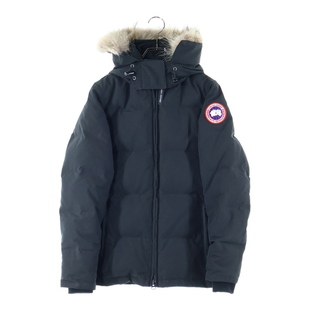 CANADA GOOSE(カナダグース) CHELSEA PARKA チェルシーパーカー ジップアップフーデットファーダウンジャケット レディース ブラック 3804L