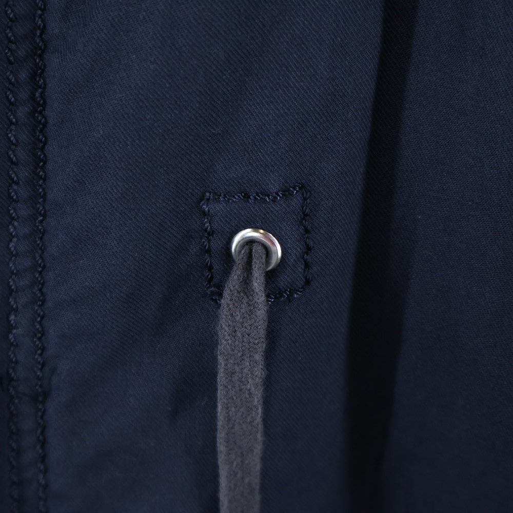 COMME des GARCONS HOMME(コムデギャルソンオム) 06AW AD2006 コットン フーデッド モッズコート ネイビー HR-C018
