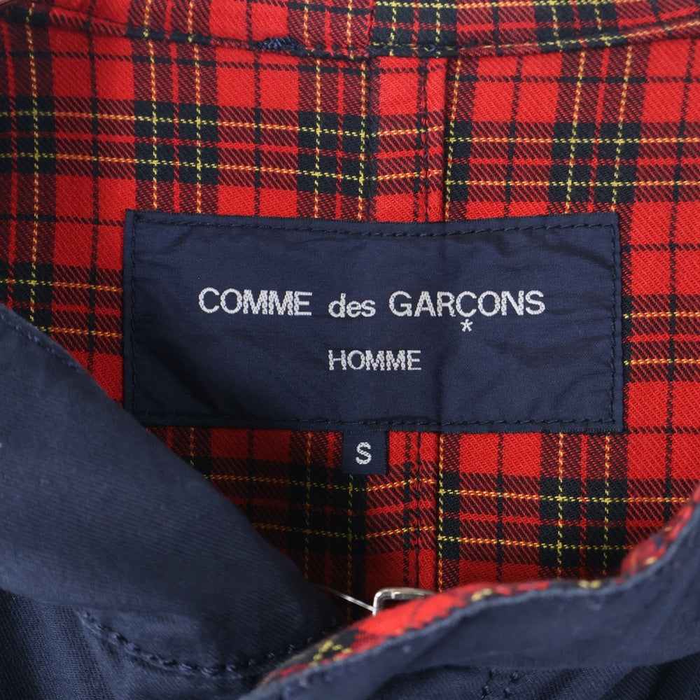 COMME des GARCONS HOMME(コムデギャルソンオム) 06AW AD2006 コットン フーデッド モッズコート ネイビー HR-C018