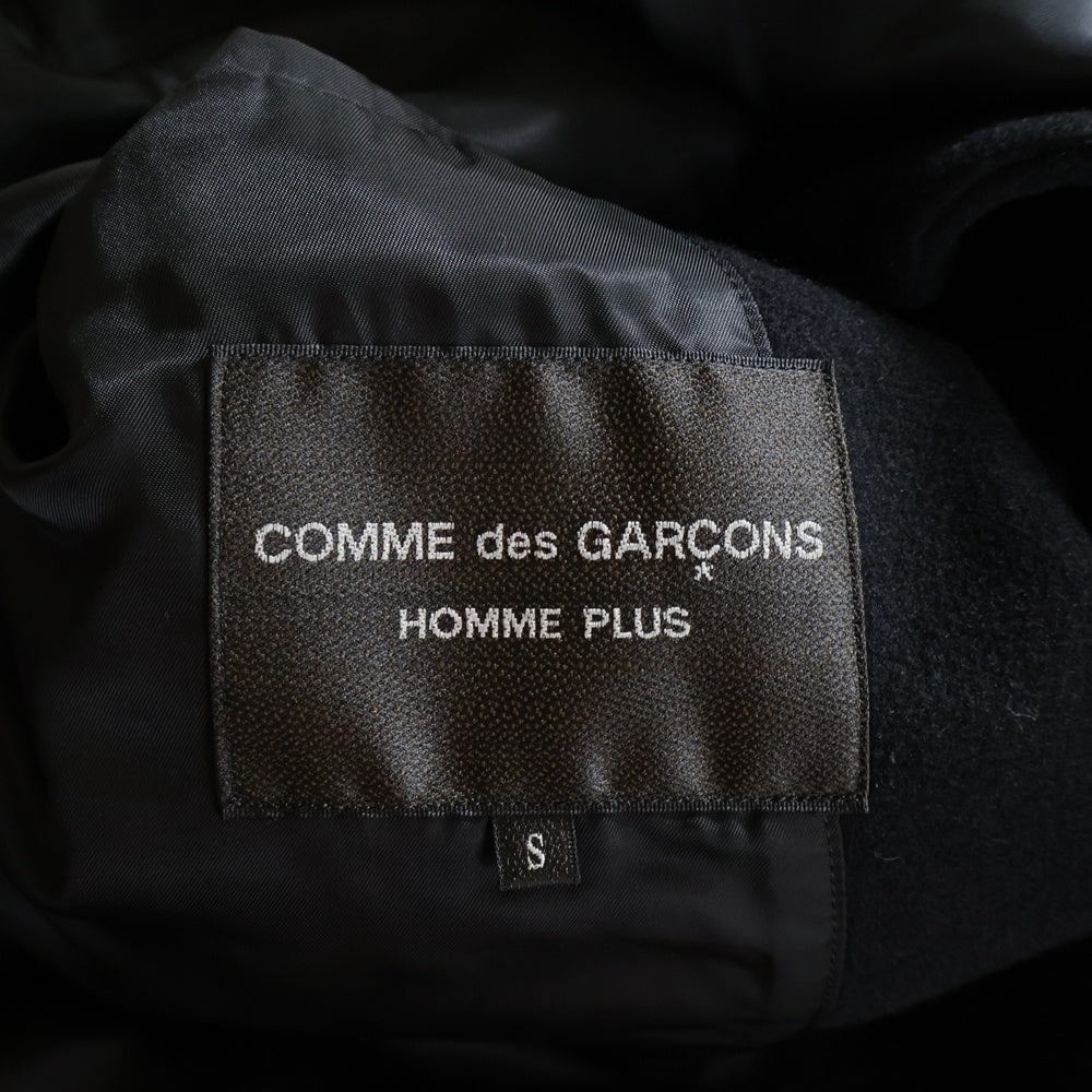 COMME des GARCONS HOMME PLUS(コムデギャルソンオムプリュス) 15AW AD2015 ウール Pコート ジャケット ブラック PP-C018