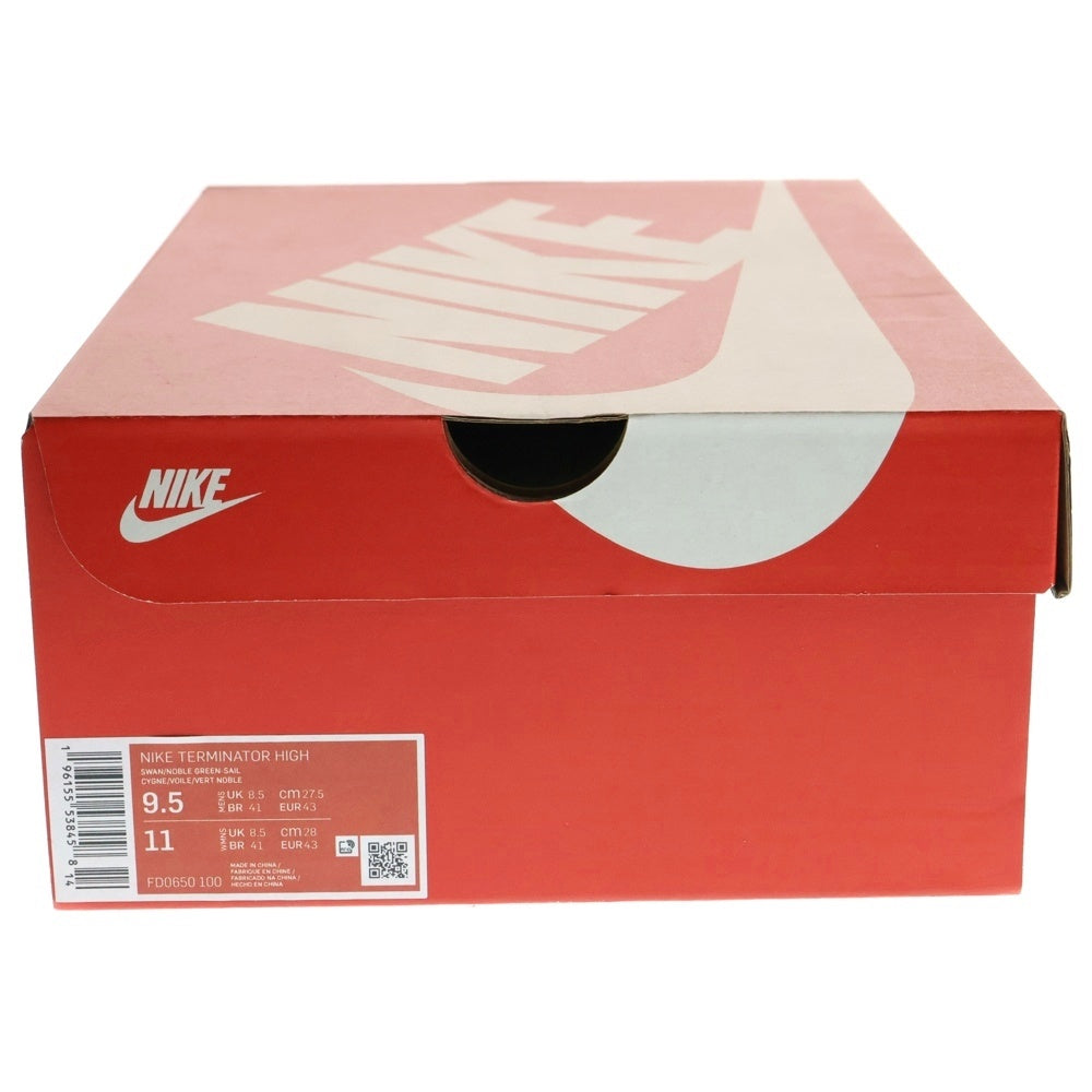 NIKE(ナイキ) TERMINATOR HIGH NOBLE GREEN ターミネーター ノーブルグリーン ハイカットスニーカー グリーン/ホワイト US9.5/27.5cm FD0650-100