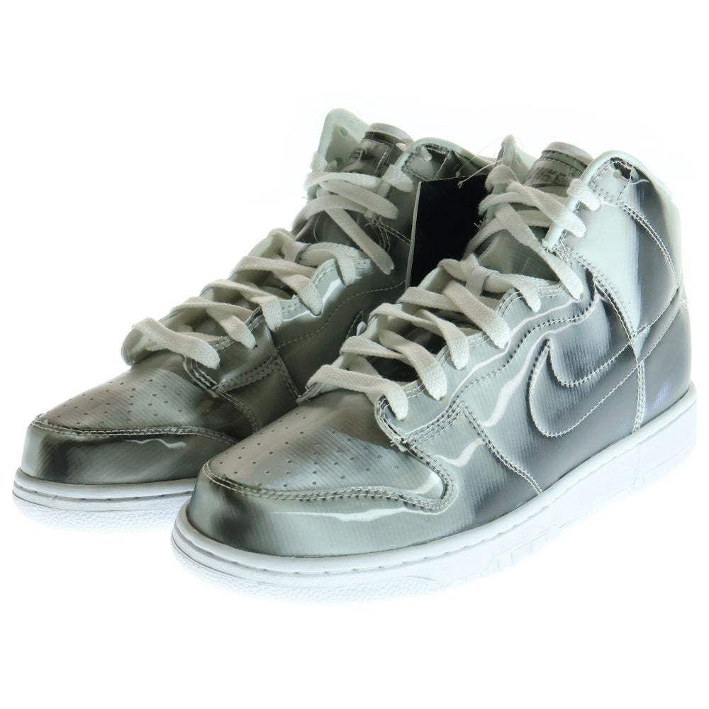 NIKE(ナイキ) ×CLOT DUNK HIGH SILVER FLIX クロット ダンク シルバーフラックス ハイカットスニーカー シルバー US9.5/27.5cm DH4444-900