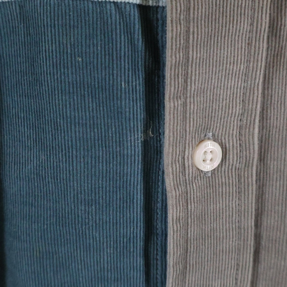 KITH(キス) 22AW Patchwork Cord Ludlow Shirt Pimento パッチワークコーデュロイ 長袖シャツ マルチカラー KHM030670