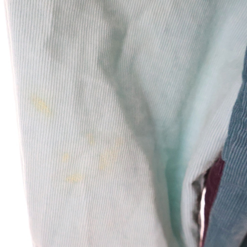 KITH(キス) 22AW Patchwork Cord Ludlow Shirt Pimento パッチワークコーデュロイ 長袖シャツ マルチカラー KHM030670