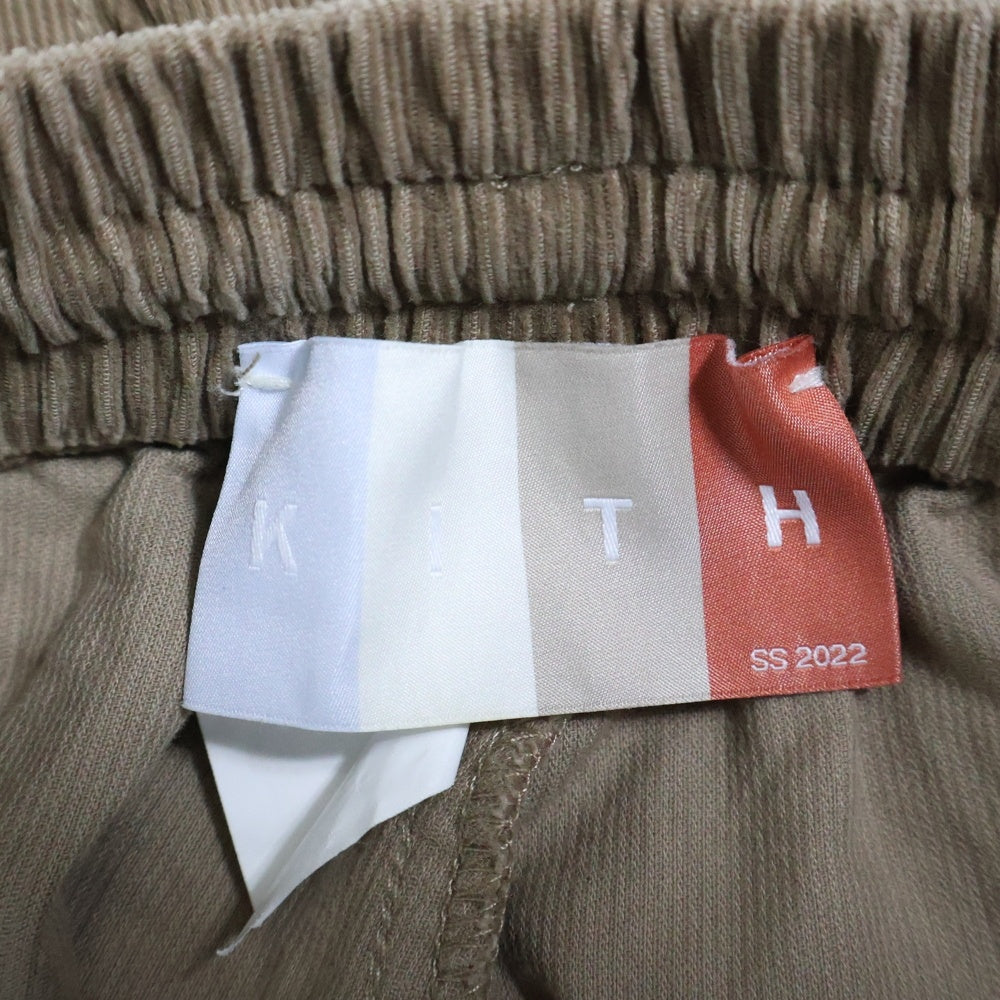 KITH(キス) 22SS Washed Micro Summer Lorimer Pants ウォッシュドマイクロ サマーロリマー パンツ ベージュ KHM060181