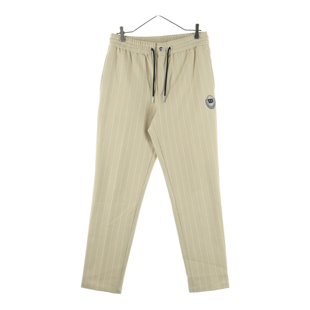 KITH(キス) 21AW ×Wilson Pinstripe Double Knit Pant ×ウィルソン ピンストライプ ダブルニット パンツ アイボリー KHM060077