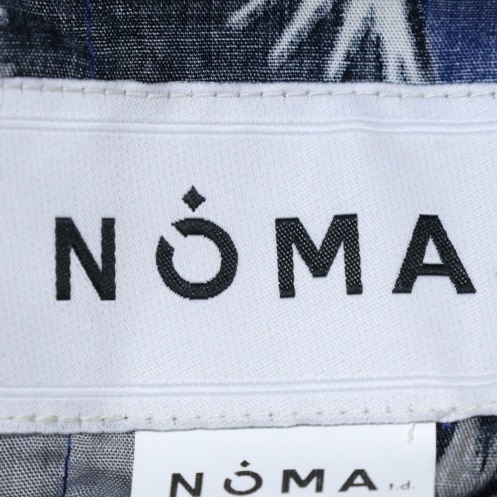 NOMA t.d.(ノーマティーディー) NOMA t.d. ノーマティーディー EASY PANTS ボタニカル柄 ドローストリング イージーパンツ レディース ブルー N31-BPT01