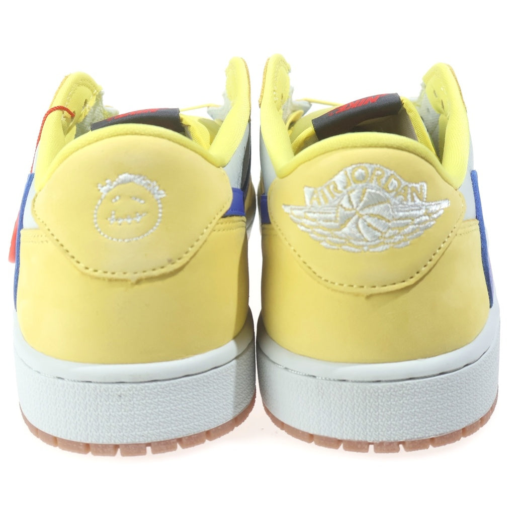 NIKE(ナイキ) ×TRAVIS SCOTT WMNS AIR JORDAN 1 RETRO LOW OG CANARY トラヴィススコット ウィメンズ エアジョーダン1 レトロ カナリー ローカットスニーカー DZ4137-700