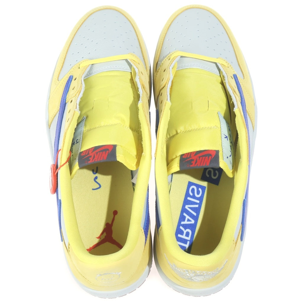 NIKE(ナイキ) ×TRAVIS SCOTT WMNS AIR JORDAN 1 RETRO LOW OG CANARY トラヴィススコット ウィメンズ エアジョーダン1 レトロ カナリー ローカットスニーカー DZ4137-700