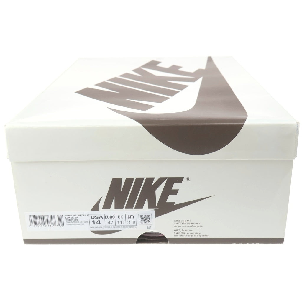 NIKE(ナイキ) ×TRAVIS SCOTT WMNS AIR JORDAN 1 RETRO LOW OG CANARY トラヴィススコット ウィメンズ エアジョーダン1 レトロ カナリー ローカットスニーカー DZ4137-700