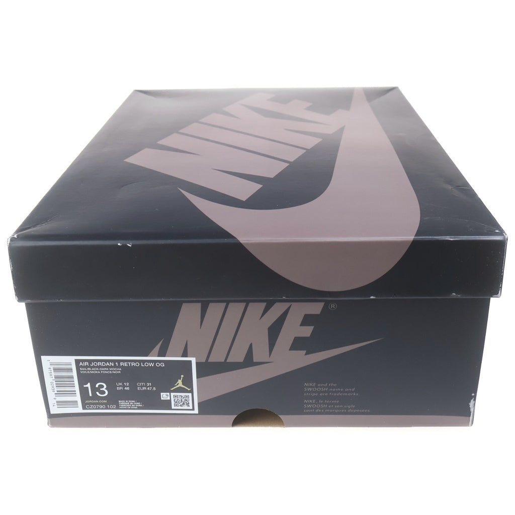 NIKE(ナイキ) AIR JORDAN 1 RETRO LOW OG MOCHA エアジョーダン1モカ ローカットスニーカー ホワイト/ブラウン US13/31cm CZ0790-102