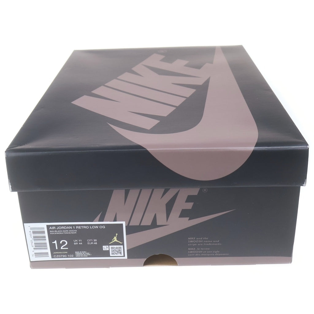 NIKE(ナイキ) AIR JORDAN 1 RETRO LOW OG MOCHA エアジョーダン1モカ ローカットスニーカー ホワイト/ブラウン US12/30cm CZ0790-102