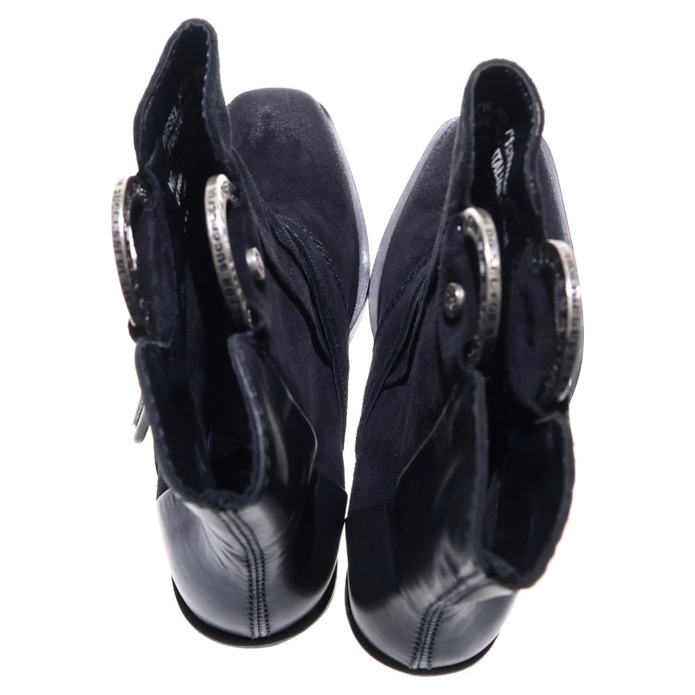 DIESEL(ディーゼル) DIESEL ハーネス装飾 スエード レザー ショート ブーツ ブラック