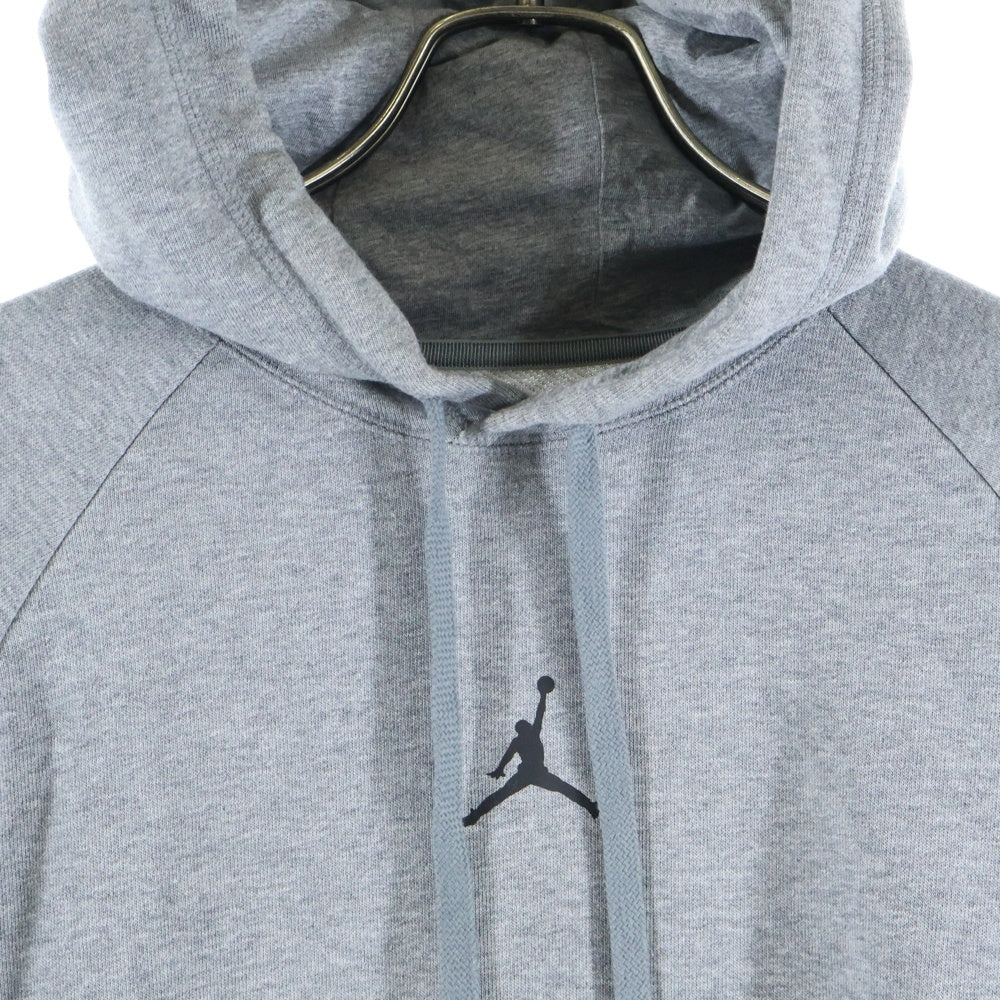 NIKE(ナイキ) JORDAN BRAND AS M J DF SPRT CSVR FLC PO ジョーダン ロゴプリントスウェットプルオーバーパーカー グレー DQ7328-091