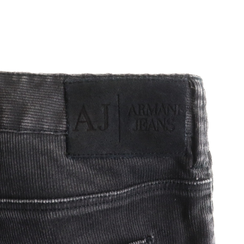 ARMANI(アルマーニ) ZIPフライ コーデュロイ ロングストレートパンツ グレー B6J83